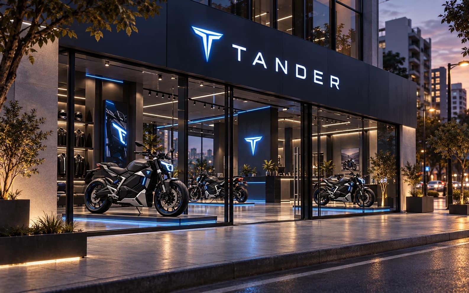 Imagen referencial del concepto de showroom TANDER